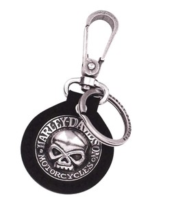 WILLIE G HARLEY DAVIDSON MOTORCYCLES BLING SKULL KEY CHAIN METAL NEW K0063