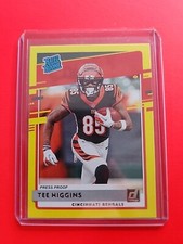 Tee Higgins 2020 Panini Donruss Rated Rookie Yellow Press Proof #310