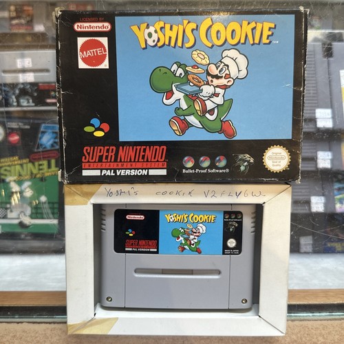 Yoshi's Cookie • Super Nintendo SNES Game In Box (1992) PAL • Boxed - Picture 1 of 11