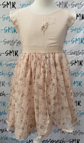 Girls WDW Well Dressed Wolf Southern Blossom Peach Tulle Dress Size 6 VGUC - Picture 3 of 10