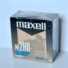Maxell MF 2HD 3.5" Floppy Disks Pack of 10 New Sealed E2