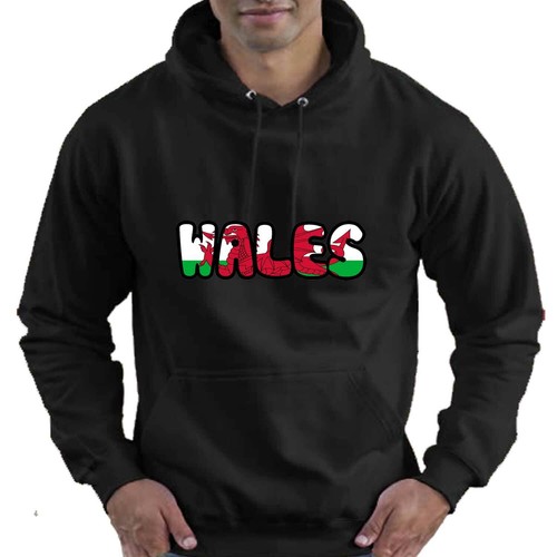 Wales Welsh Flag Childrens Childs Kids Boys Girls Hoodie Hooded Top - Picture 3 of 12