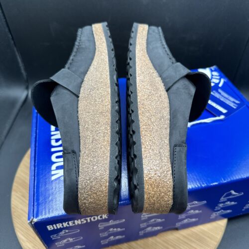 Birkenstock Buckley Damen Größe 6 Sandalen geöltes Leder Clogs Schwarz Neu EU37 - Bild 7 von 8
