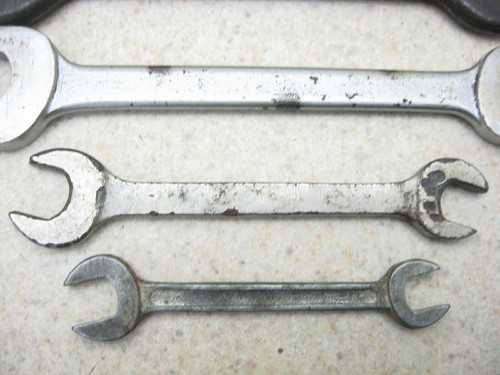 Vtg 5-pc USA Open End Wrench Set 5/16" - 3/4" Mix JP Danielson Proto P&C Penens - Picture 6 of 11