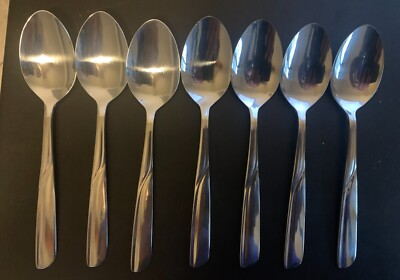 #ad 7 Place Spoon KAO2 Stainless by KAYSONS 7quot; Swirl Asymmetrical Tip $10.49