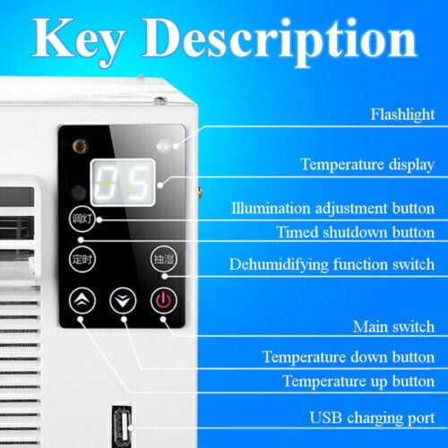 Mobile Small Air Conditioner No-Install For Camping, RV, Hotels, Pets, Car, Mosq - Picture 13 of 17