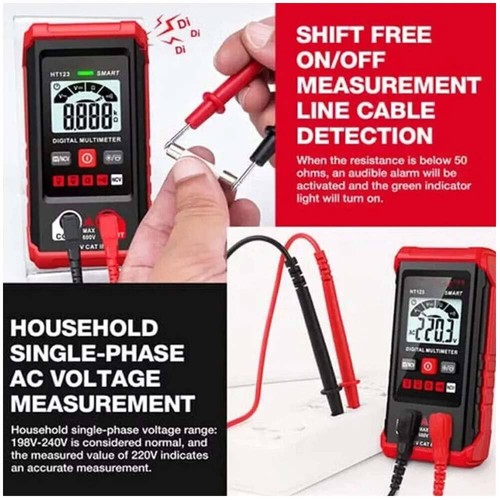 TM-510 Digitalmultimeter, 4000 Counts, Auto-Ranging, Smart - Bild 8 von 12