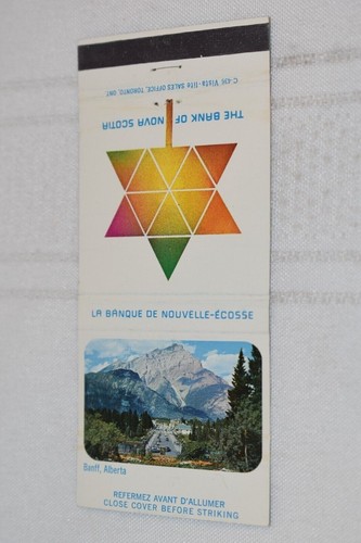 Banff Alberta The Bank of Nova Scotia 30 Strike Matchbook Cover Variant - Bild 1 von 3