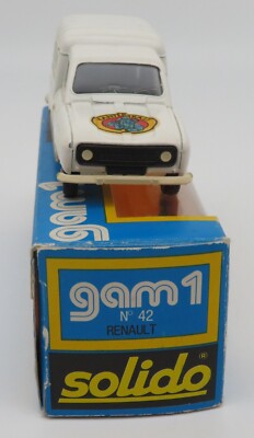 Solido 1/43 Renault 4 F6 Fourgonnette Carambar - France 1979 - Boîte D'origine
