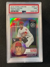 2018 Topps Chrome #83T-6 Shohei Ohtani 1983 Topps PSA 9 MINT ROOKIE RC