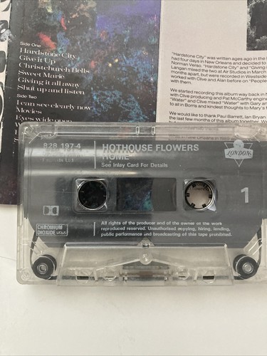Hothouse Flowers - Home - Cassette Tape - Picture 5 of 6