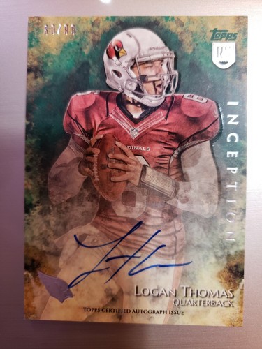 2014 TOPPS INCEPTION LOGAN THOMAS ON CARD AUTO #'D 60/99. - Picture 1 of 3