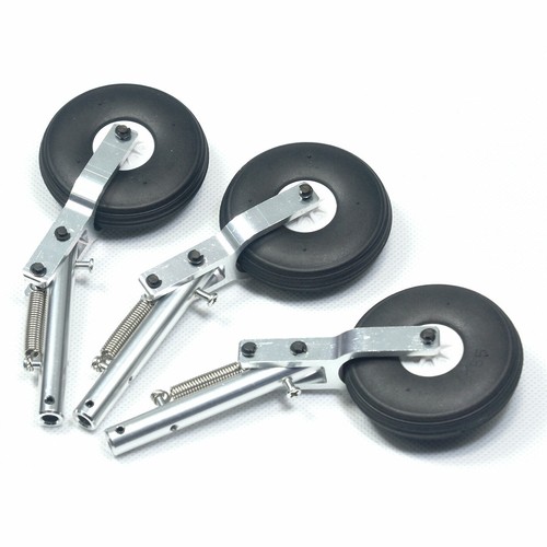 130mm Alum Offset Oleo Struts Landing Gear 5mm Recording with PU Tire Ø55*15mm - Picture 7 of 12
