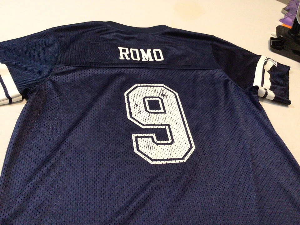 Camiseta deportiva de los Dallas Cowboys Nike On Field #9 Romo XL Foto 4 de 4