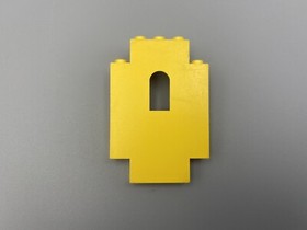 Lego - YELLOW - Panel 2 x 5 x 6 Wall with Window #4444 Eldorado Fortress 6276