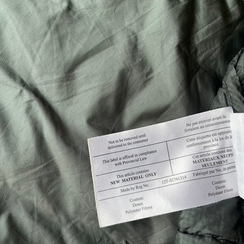 Chaqueta acolchada para hombre Arc'teryx Thorium AR plumón de ganso caqui, retro Y2K Gorpcore - Imagen 6 de 11