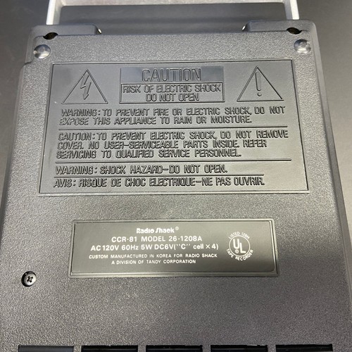 Radio Shack Tandy TRS-80 CCR-81 Computer Cassette Tape Recorder Model 26-1208A - Picture 10 of 12