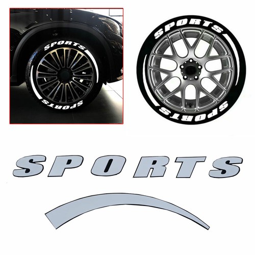 SPORTS 14"-22'' Wheel Tire Lettering Permanent Sticker Decal Car Accessories - Picture 8 of 12