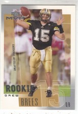 DREW BREES 2001 Upper Deck MVP #287 RC Purdue/Chargers