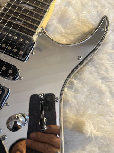 ST Black Mirror E-Gitarre 7 Saiten verchromte Hardware Solid Body - Bild 4 von 8