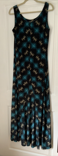 Tasha Polizzi Collection Lotti Velveteen Maxi Dress Southwestern Print Large NWT