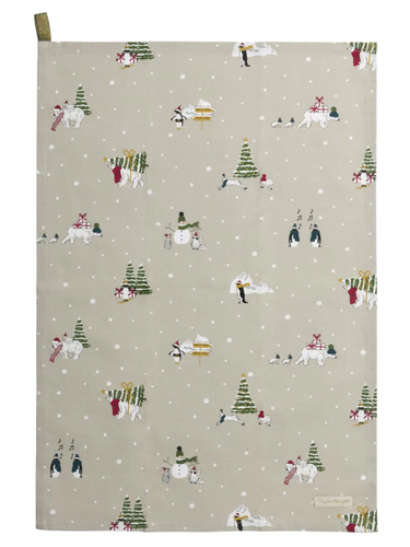 SOPHIE ALLPORT - Designermarke - Schneesaison - 2er Set Geschirrtücher - Baumwolle NEU - Bild 4 von 5