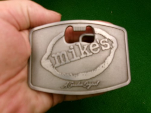 Mikes Hard lemonade belt buckle 3.5" x 2.5" A Canadian Original - Bild 2 von 3