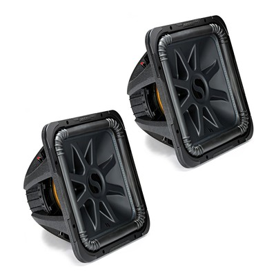 (2) Kicker 44L7S152 Square L7 Solo Baric Subwoofer Dual 2 Ohm 15'' Sub L7S15 Pair