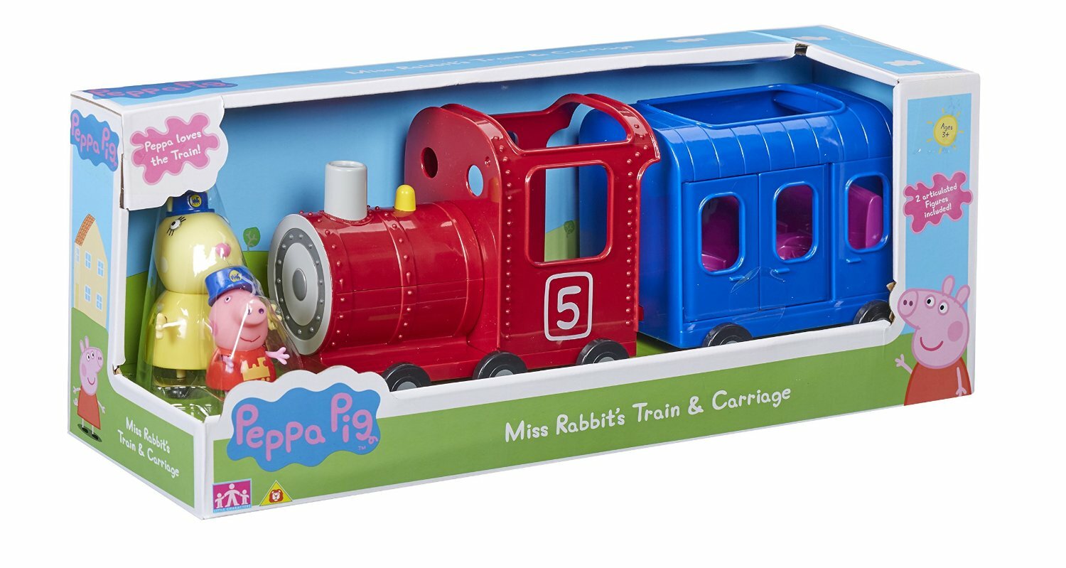Peppa Pig Miss de Conejo Tren y Carro Nuevo Peppa Pig Miss de Conejo Tren y Carro Nuevo