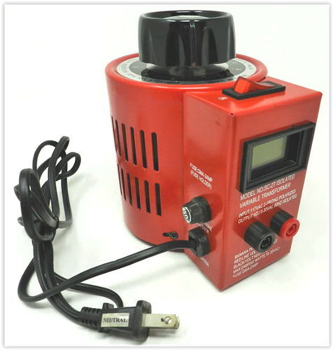 Variable Transformer SC-2T, Screw Terminals, 0-40VAC @ 2A with VOLT meter,