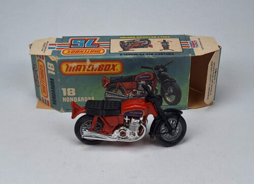 MATCHBOX SUPERFAST - HONDARORA HONDA CB 750 No 18, England, original BOX - TOP - Bild 2 von 5