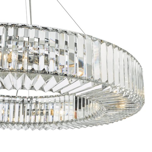 Teyana 9 Light Pendant Polished Chrome Crystal NEW - Picture 6 of 9