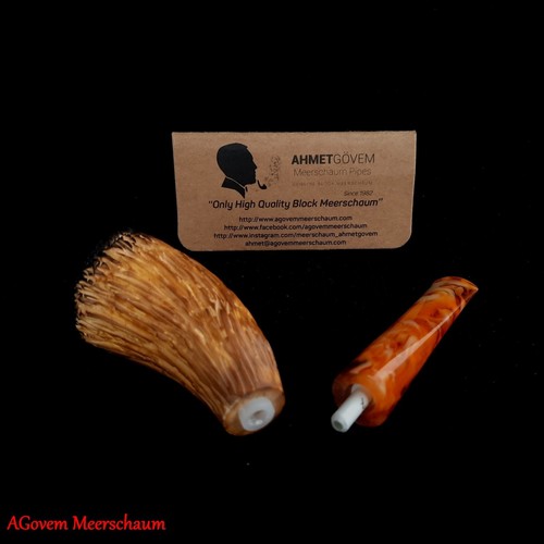 AGovem Handcarved Zulu Meerschaum Smoking Pipe, Tabakpfeife Pfeife AGM-1354 - Bild 11 von 12