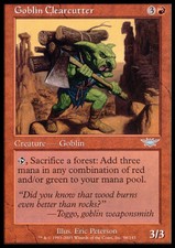 Magic the Gathering MTG Goblin Clearcutter (96) Legions   LP