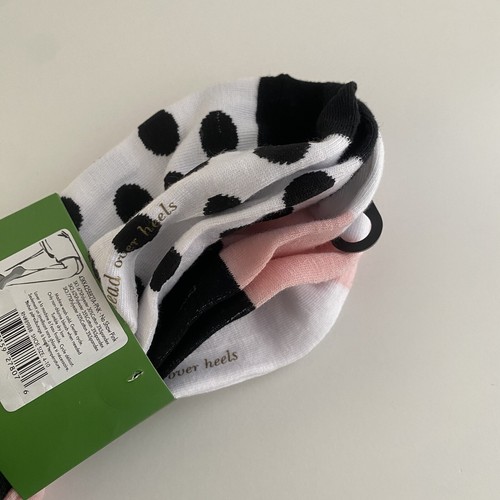 Kate Spade Women’s No Show Socks 3 Pairs One Size Shoe Size 4-10 NEW Butterfly - Picture 3 of 7