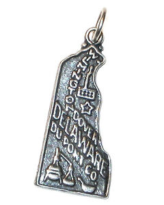 STERLING-SILVER-CHARM-State-of-DELWARE-DE