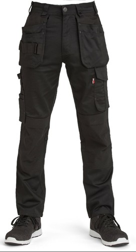 Herren Stretchhose schmale Passform Arbeit Proflex Holster & Knieschützer Tasche TUFF STUF - Bild 5 von 5