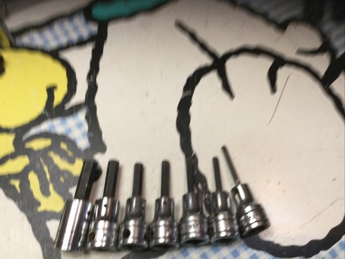 Snap-on Tools USA 7-piece 3/8" Drive Hex Socket Driver Set FA-4,4.5,5,6,7,8,10 - Picture 5 of 6