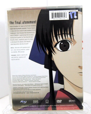 Samurai X : Reflection (DVD 2003) 17+ Rurouni Kenshin Anime ADV