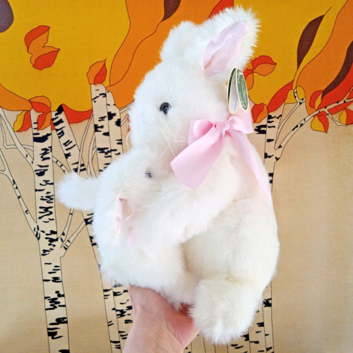 The Bearington Collection Easter Some Bunny Luvs You Mama/Baby Rabbits Plush 14"