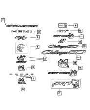 Emblem Mopar 68394606AB