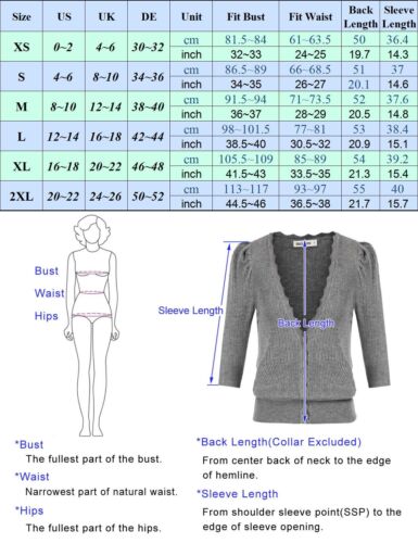 Women's Cropped 1/2 Sleeve Button Down Lightweight Bolero Shrugs Open Cardiga... - Picture 6 of 7