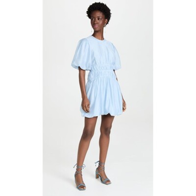 ORGANDY FLARE MINI DRESS