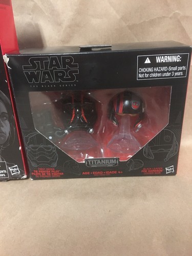 Star Wars The Force Awakens The Black Series Jyn Erso & Titanium Series Helmets - Picture 3 of 12
