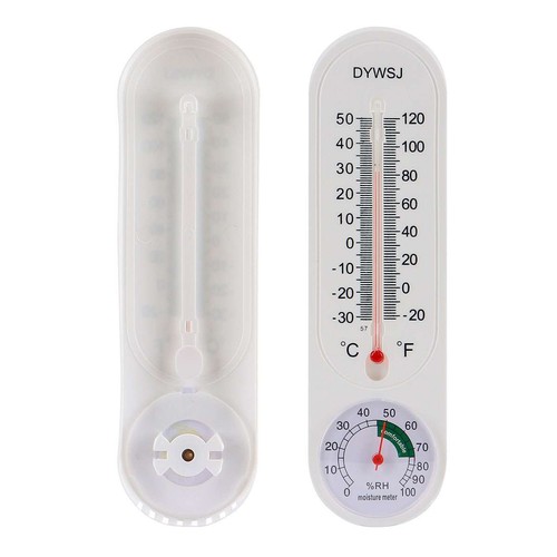 1-4X Wall Thermometer Indoor Mount Garden Greenhouse Home Humidity Meter 0-100RH - Picture 6 of 13