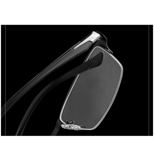Herren Transition photochrome Lesebrille Sonnenbrille Leser Metallgestell Harz - Bild 7 von 18