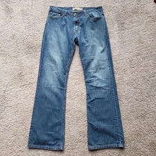 Levi's 527 Jeans Mens W34xL32 Blue Denim Low Boot Cut Western Cowboy Bootcut