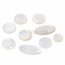 9PCS Saxophone key buttons inlays keys Natural White Butterfly Shell Materials