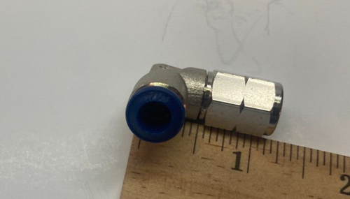 Jupiter 1/4" Tube x 1/4" FNPT Push to Connect Female Swivel Elbow Fitting - Picture 6 of 7