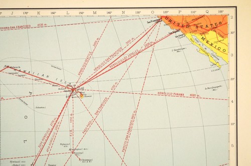 Mapa de islas Australia Oceanía original antiguo vintage del océano Pacífico Sur - Imagen 10 de 11